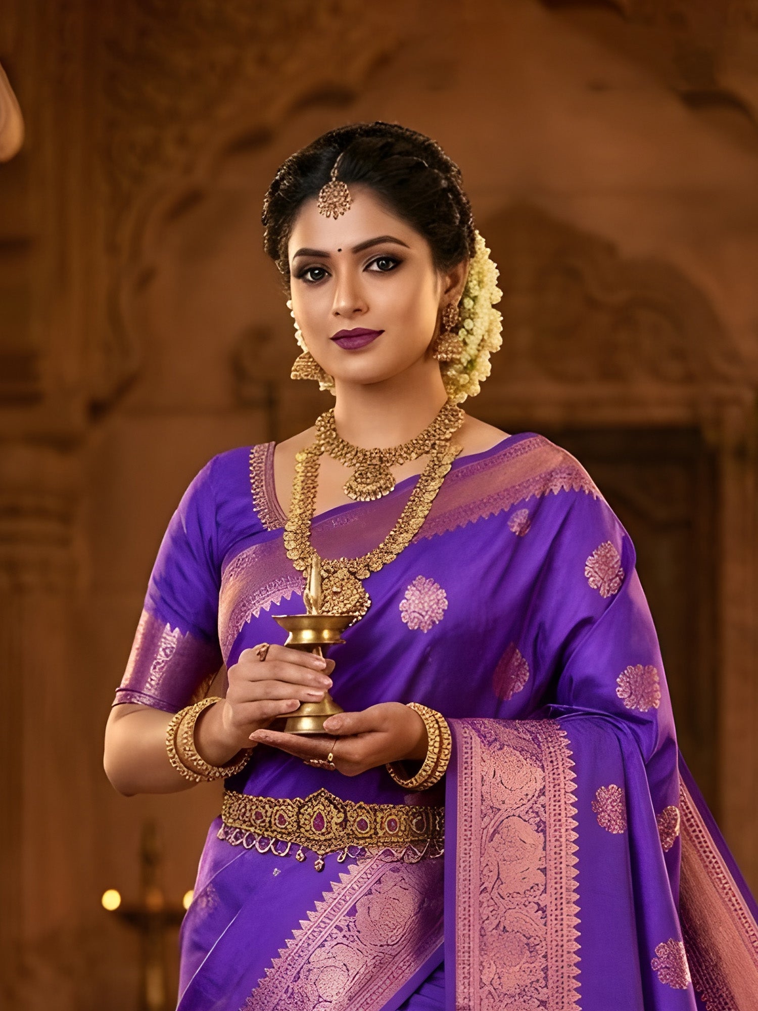 Kamali Soft Silk Saree for women featuring elegant traditional design with premium silk fabric for weddings and festive occasions