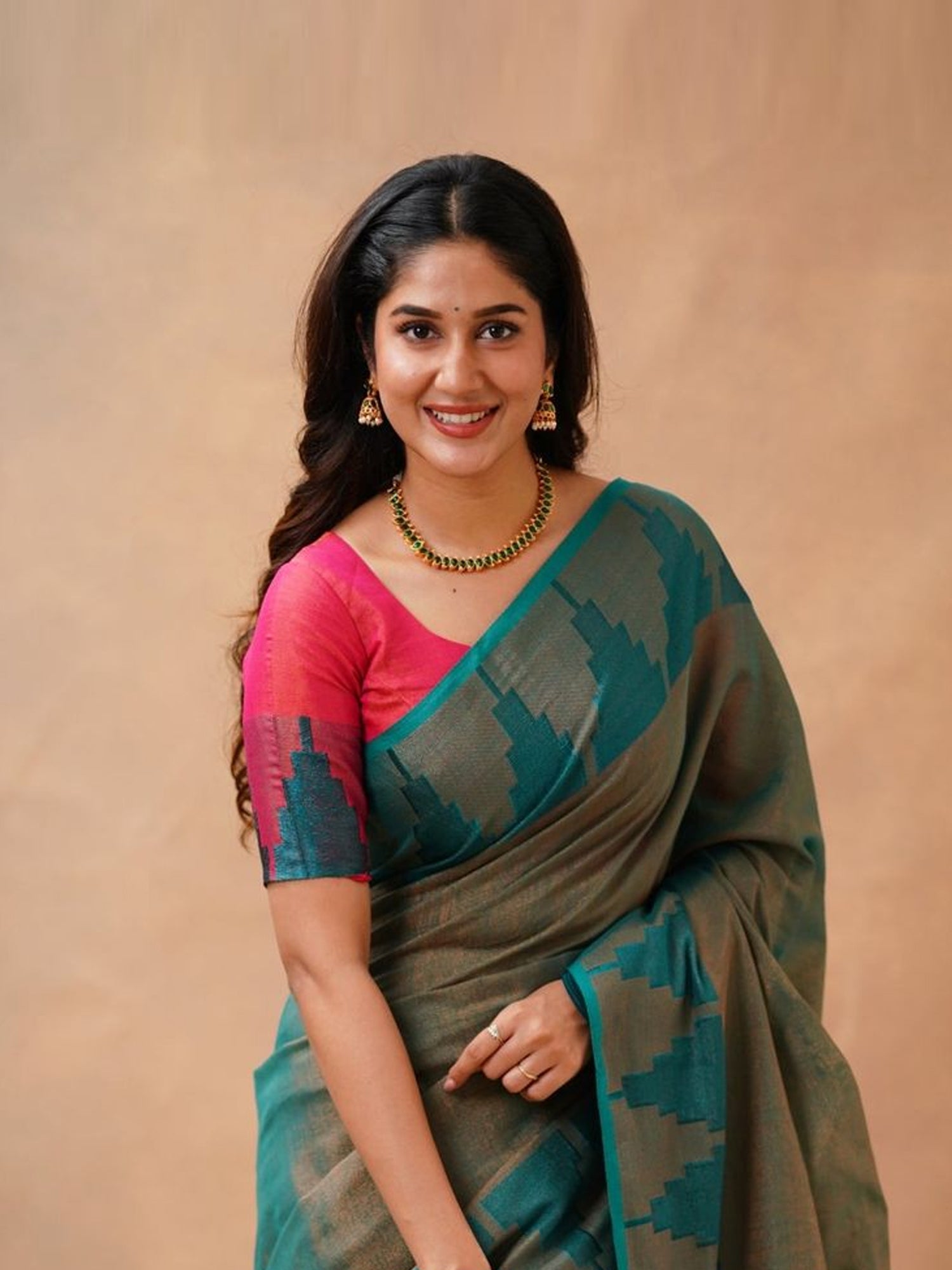 Slub Silk Saree for women featuring elegant textured silk fabric with graceful traditional design suitable for weddings parties and festive occasions