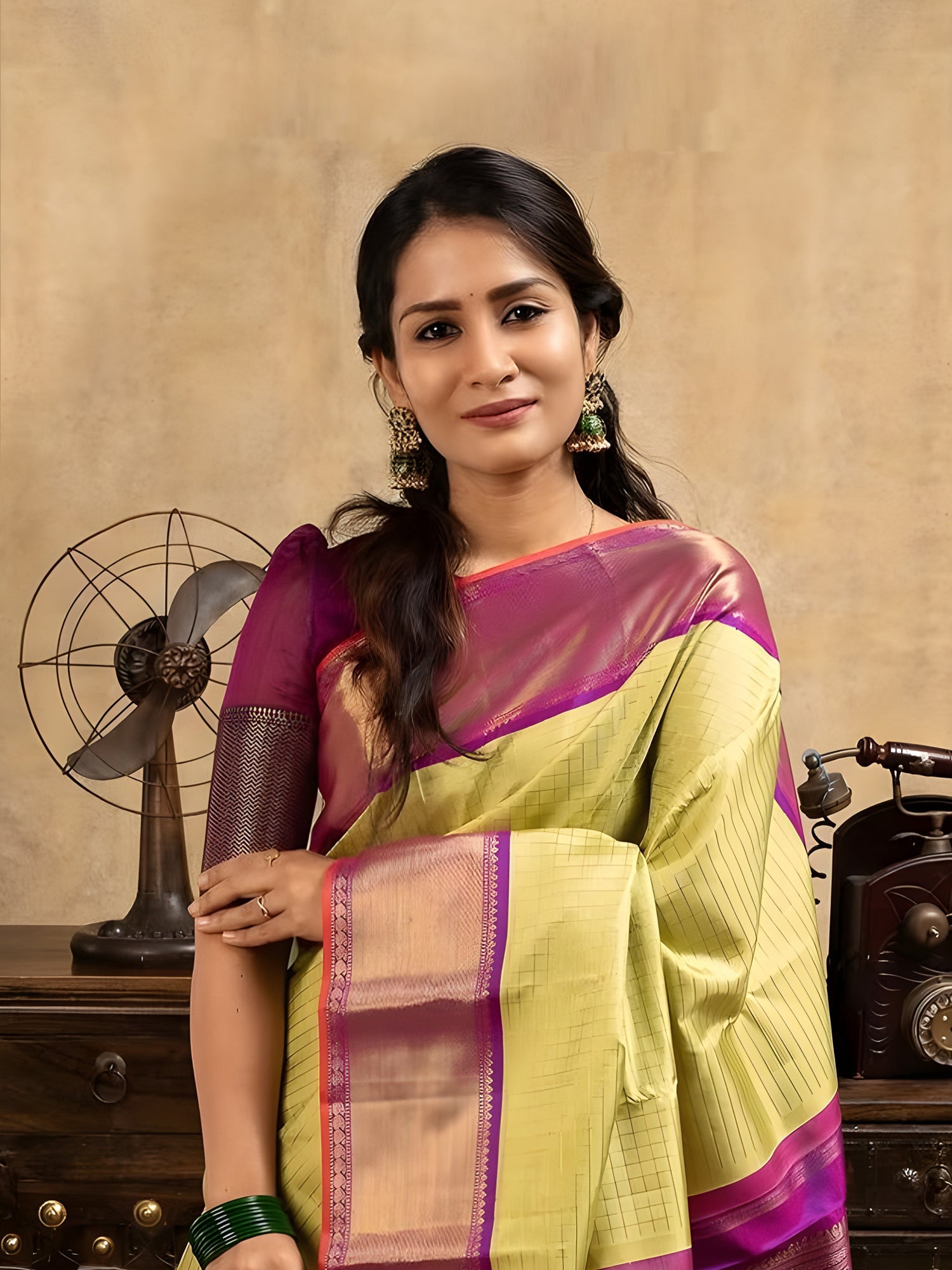 Vairaoosi Saree with elegant traditional design and soft lightweight fabric suitable for festive occasions and office wear.