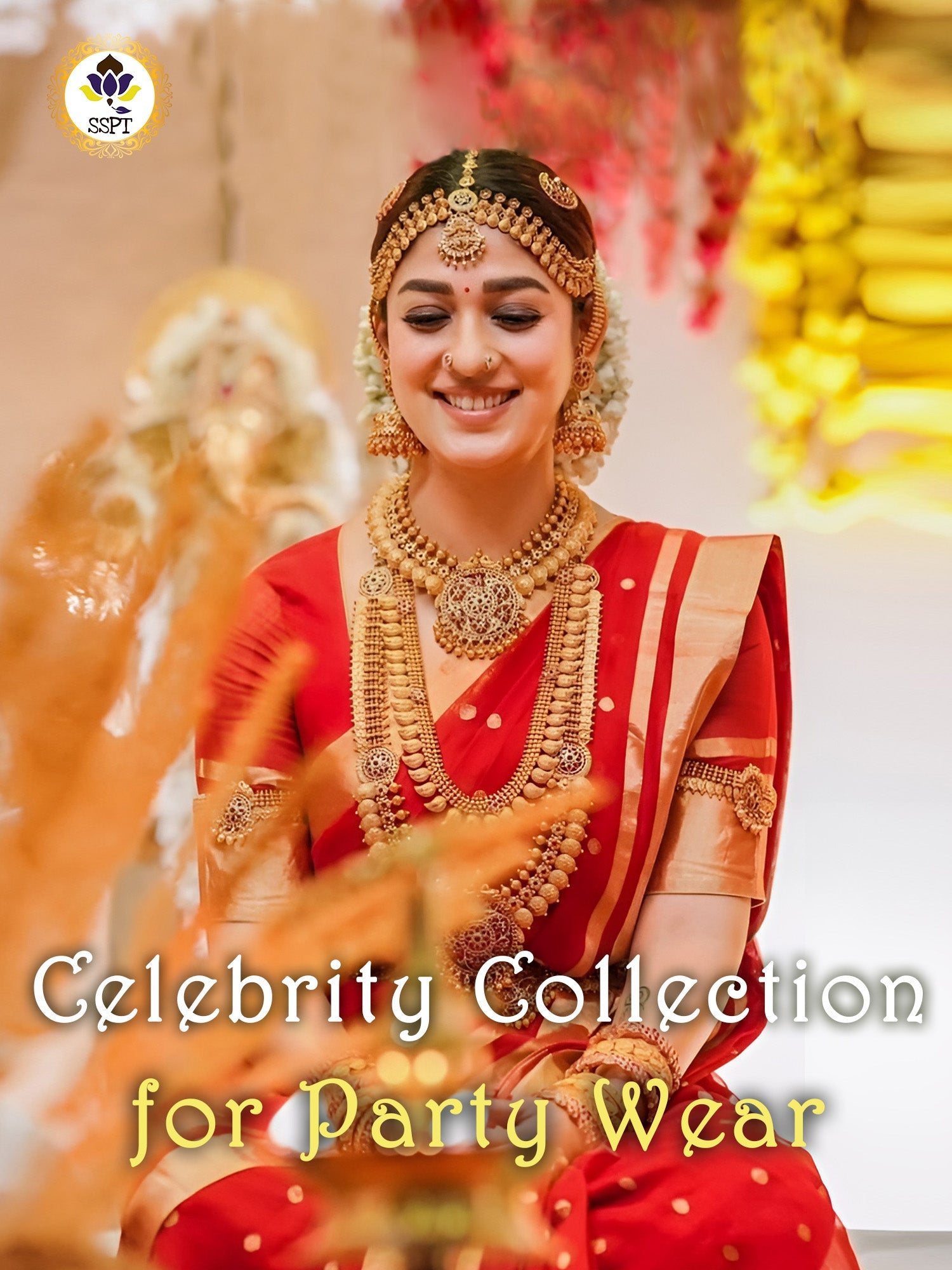 Celebrity Collection saree for women featuring elegant celebrity-inspired traditional designs in soft lightweight fabric.
