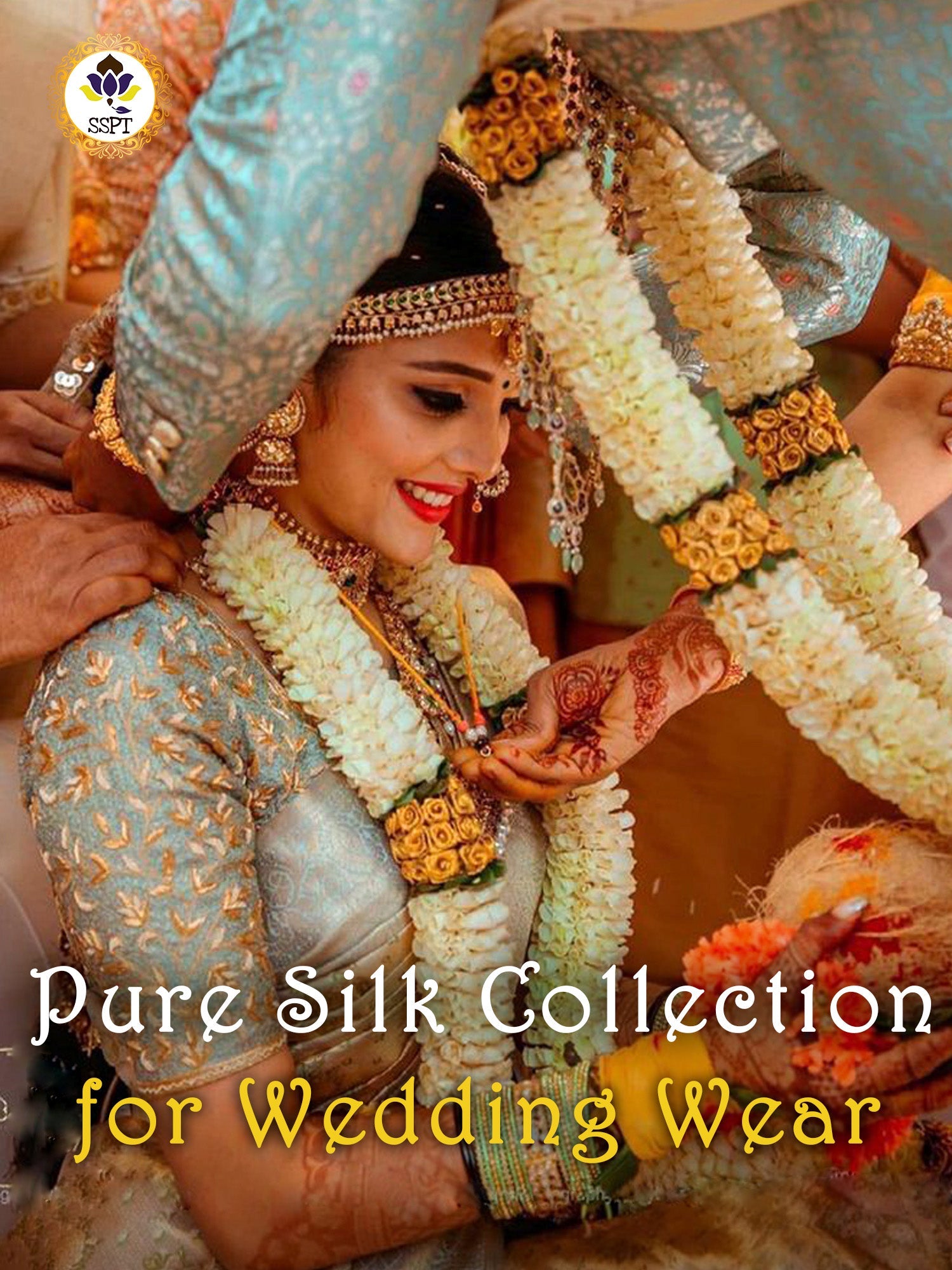 Exclusive Pure Silk Zari Saree for Wedding Wear with Contrast Blouse