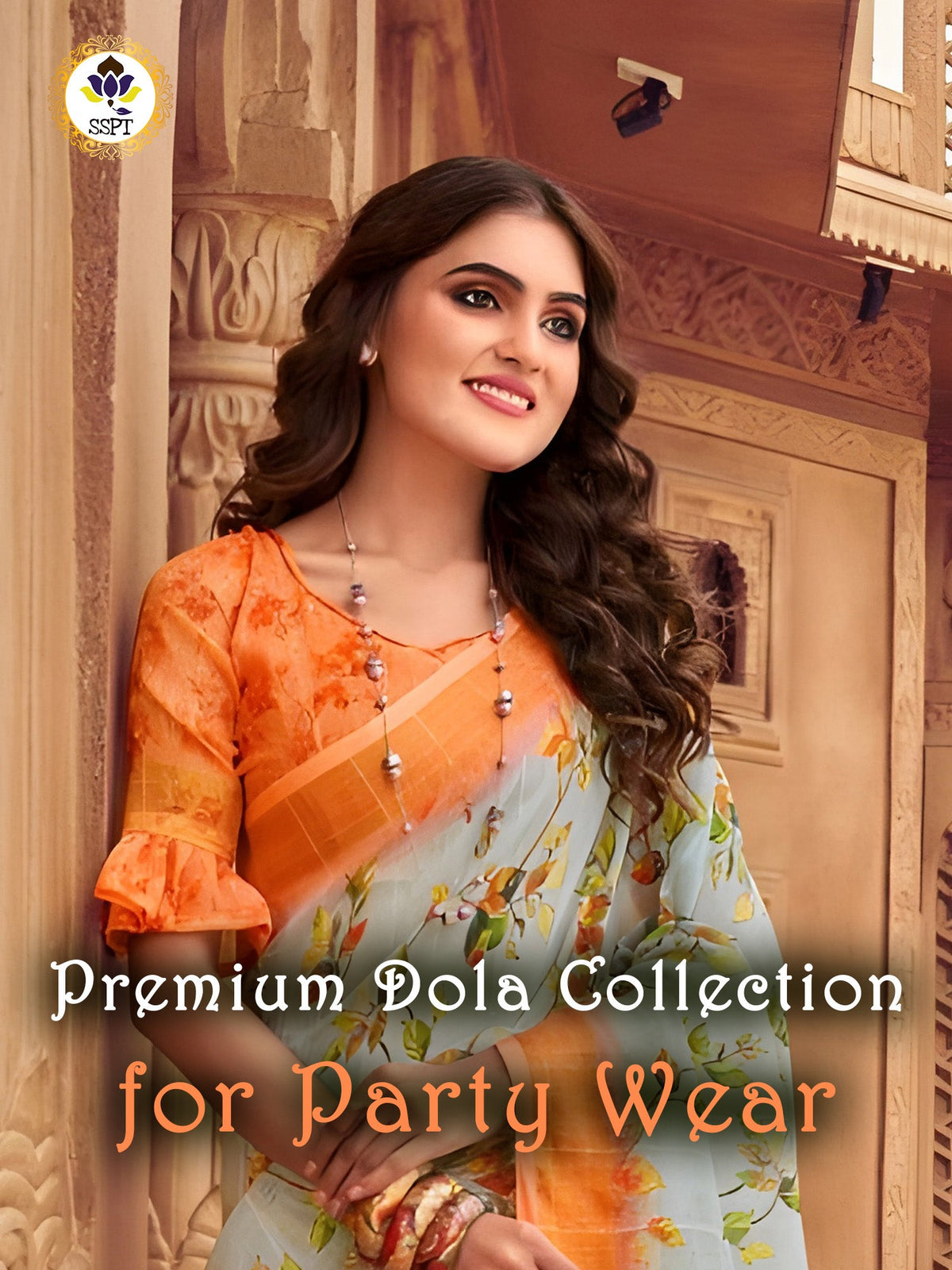 Premium Dola Saree Collection with Zari Work for Party Wear
