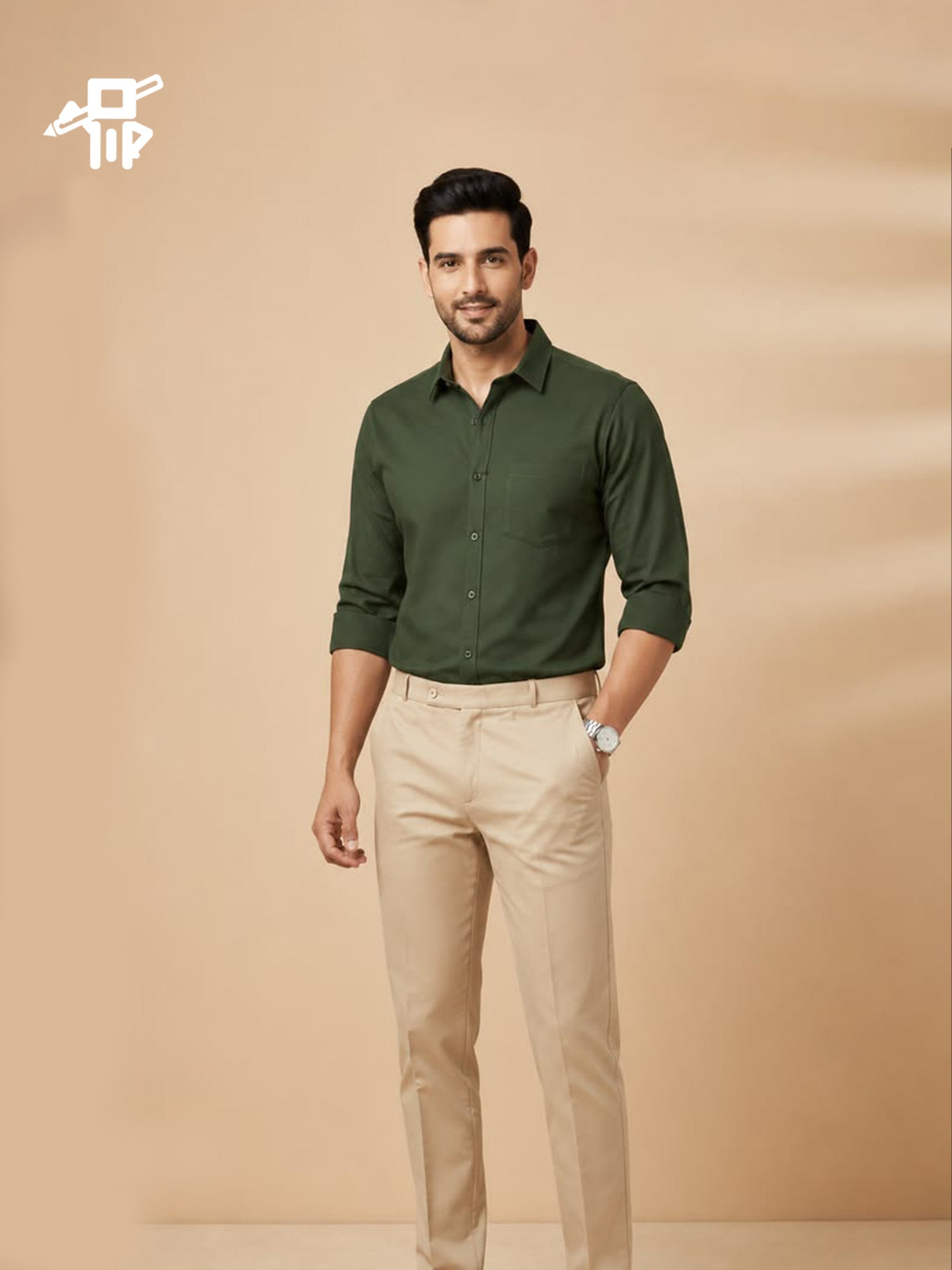Premium Linen Colour Shirt for men in white for wedding wear