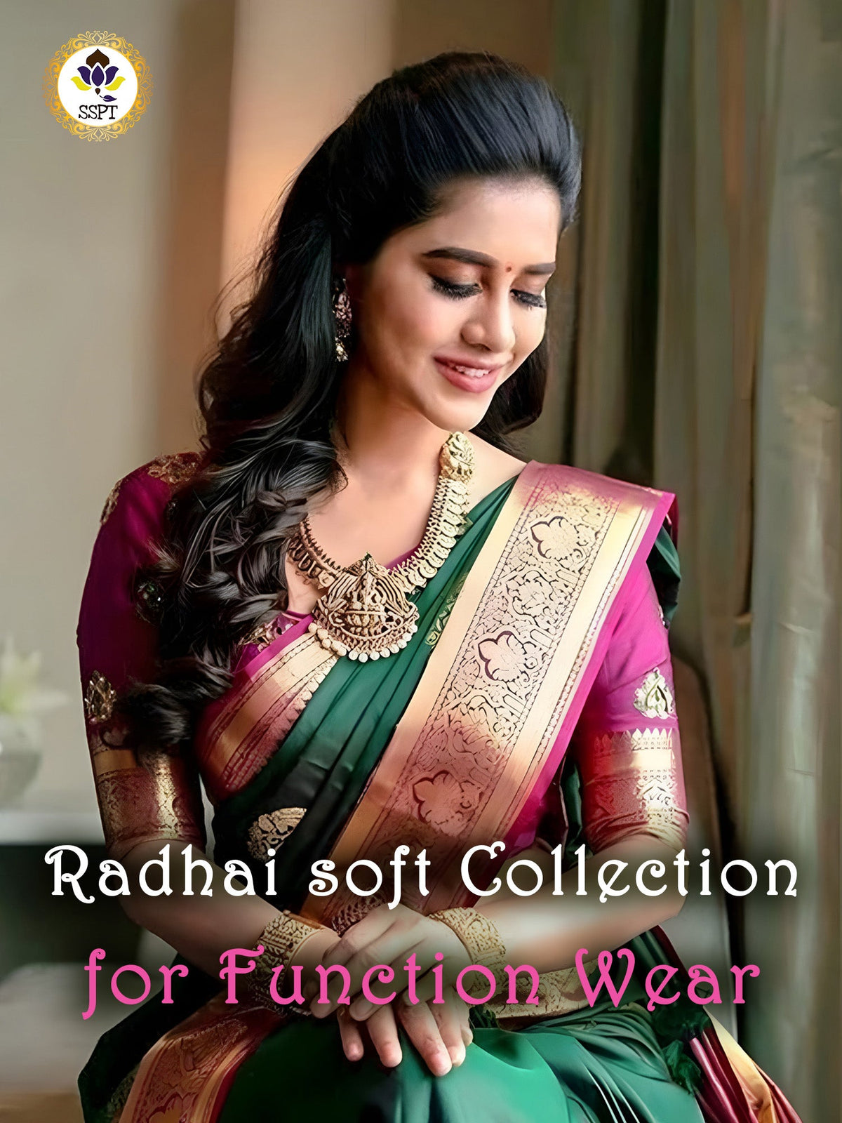 Radhai Saree with elegant traditional design and soft lightweight fabric suitable for festive occasions and office wear.