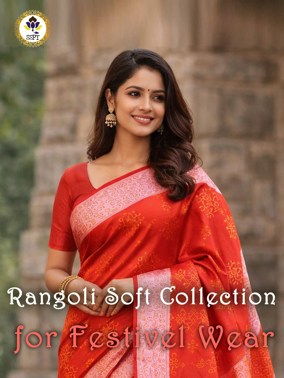 Rangoli Soft Silk Saree Collection with elegant zari work for wedding wear