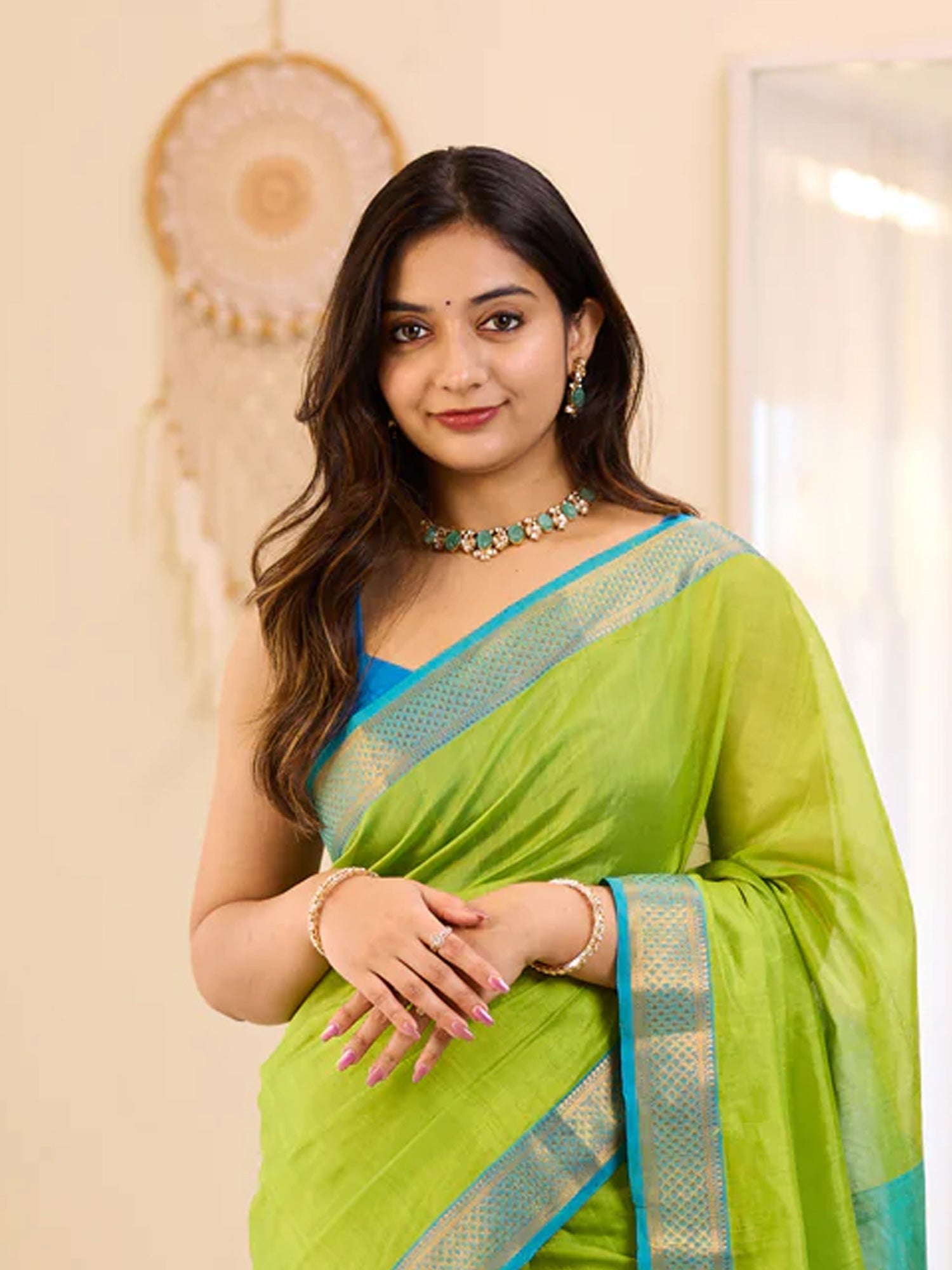 Ruby Silk Collection Soft Cotton Zari Saree for Wedding Wear