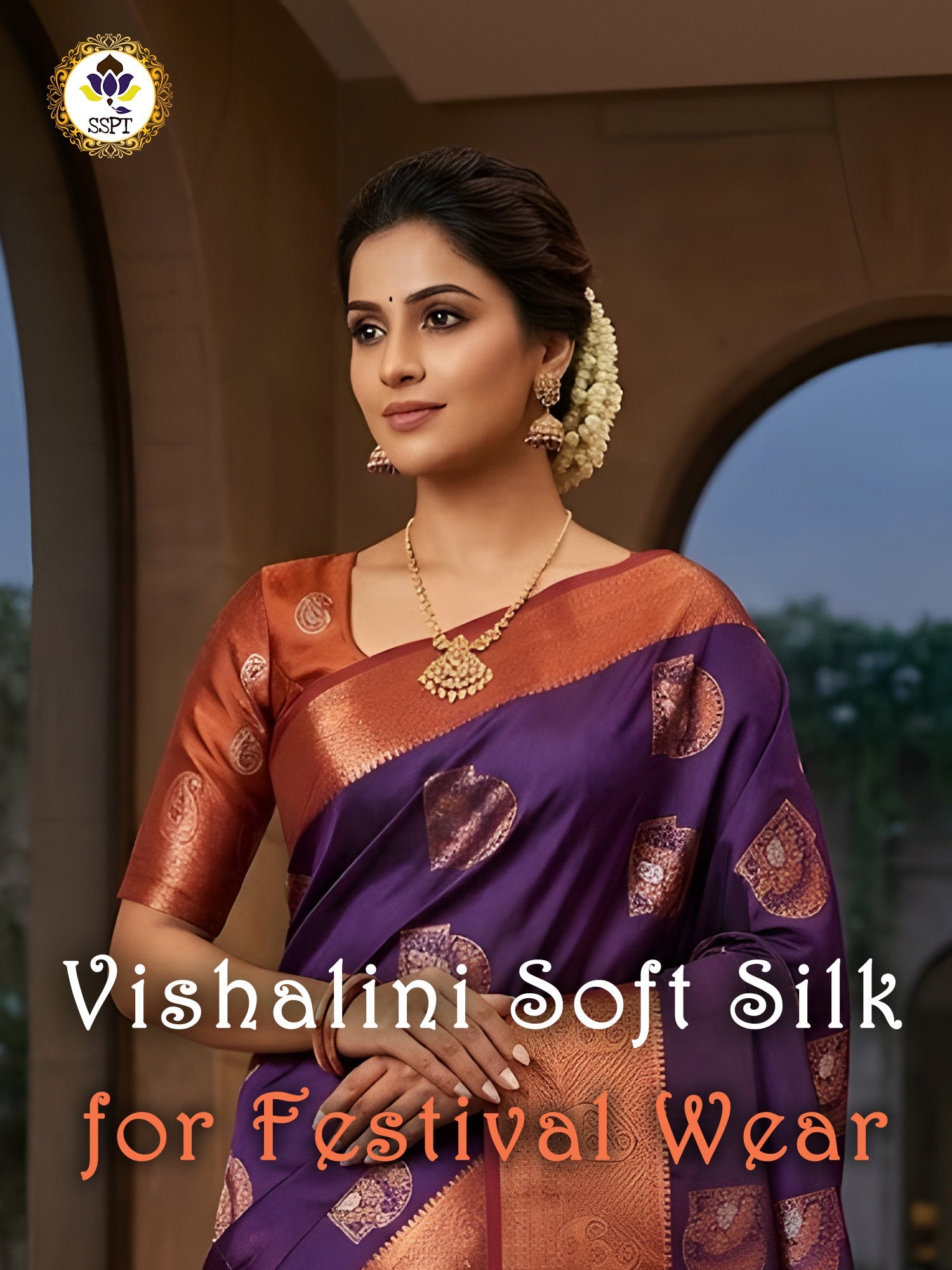 Vishalini Soft Silk Saree with Zari Work for Wedding Wear