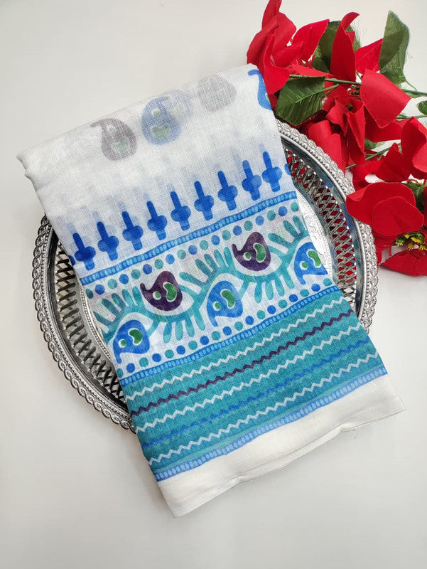 White Leaf Saree (Diwali sale) WF05