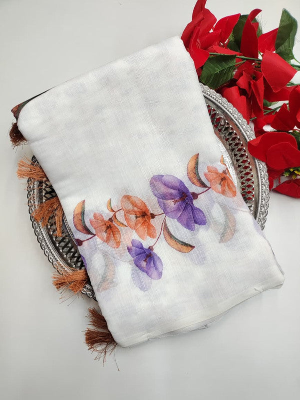 White Leaf Saree (Diwali sale) WF06