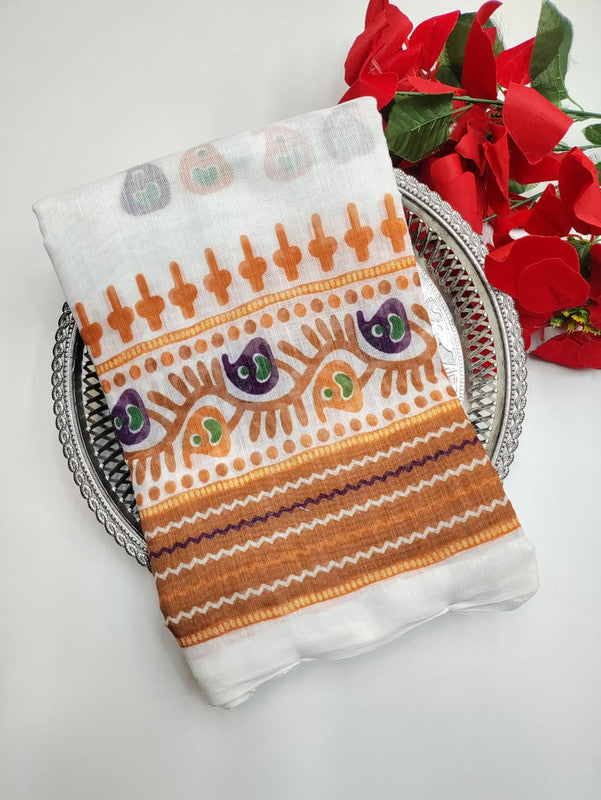 White Leaf Saree (Diwali sale) WF09