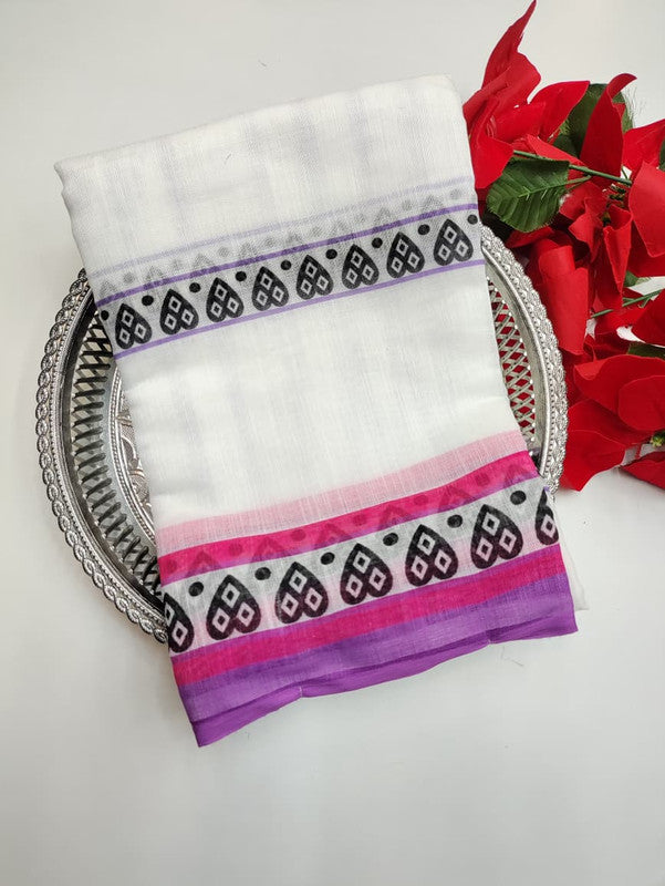 White Leaf Saree (Diwali sale) WF19