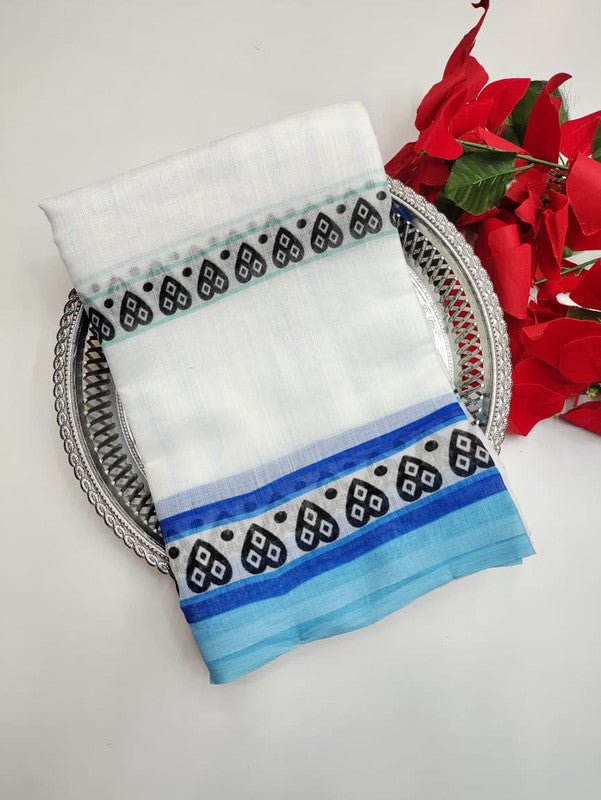 White Leaf Saree (Diwali sale) WF20