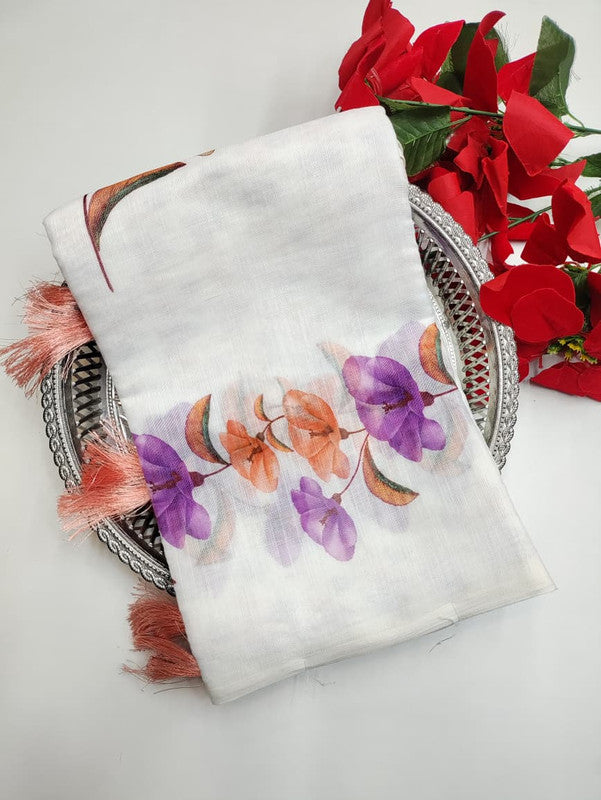 White Leaf Saree (Diwali sale) WF28