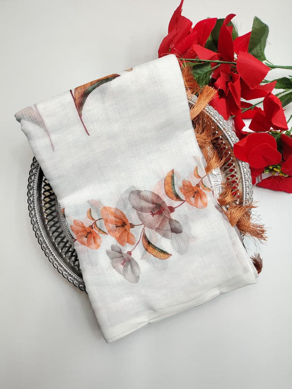 White Leaf Saree (Diwali sale) WF30