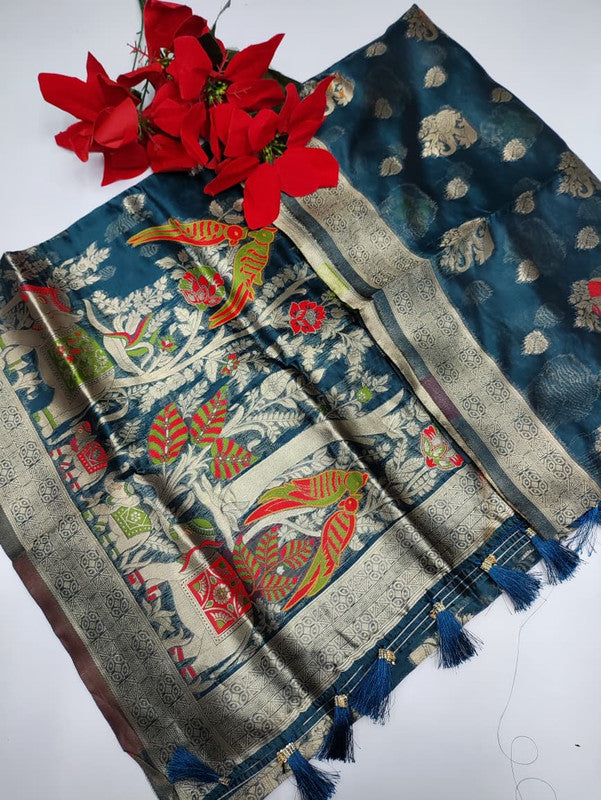 Tussar Cotton Saree