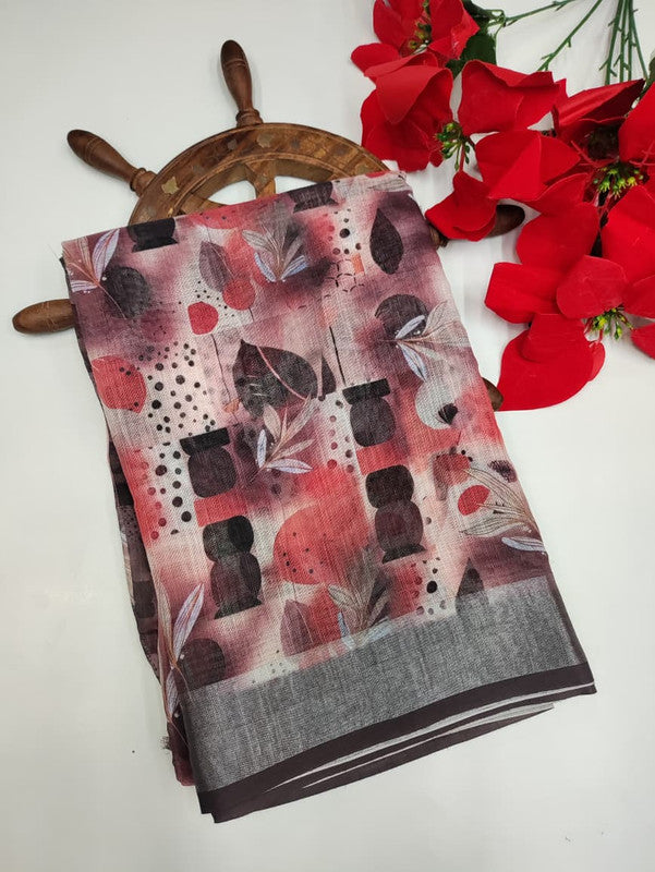 Premium Linen Saree PLS06