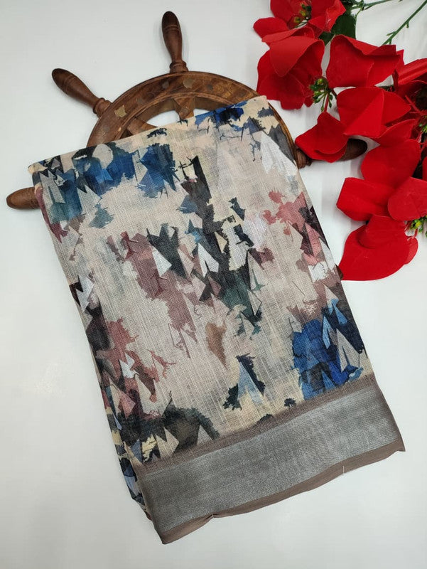 Premium Linen Saree PLS11