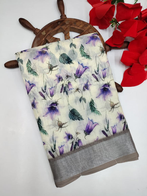 Premium Linen Saree PLS22