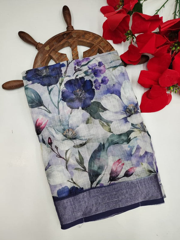 Premium Linen Saree PLS24