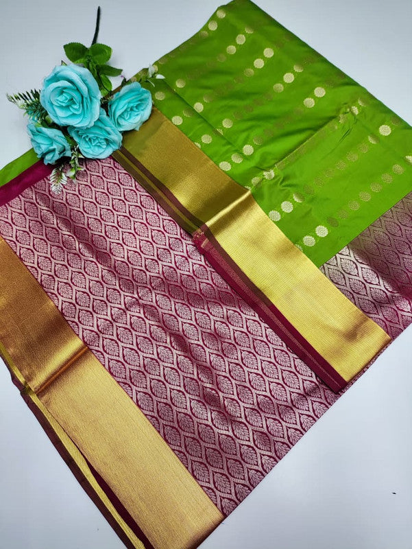 Mayuri pattu (Christmas Offer) PM142 +Jute Bag Free