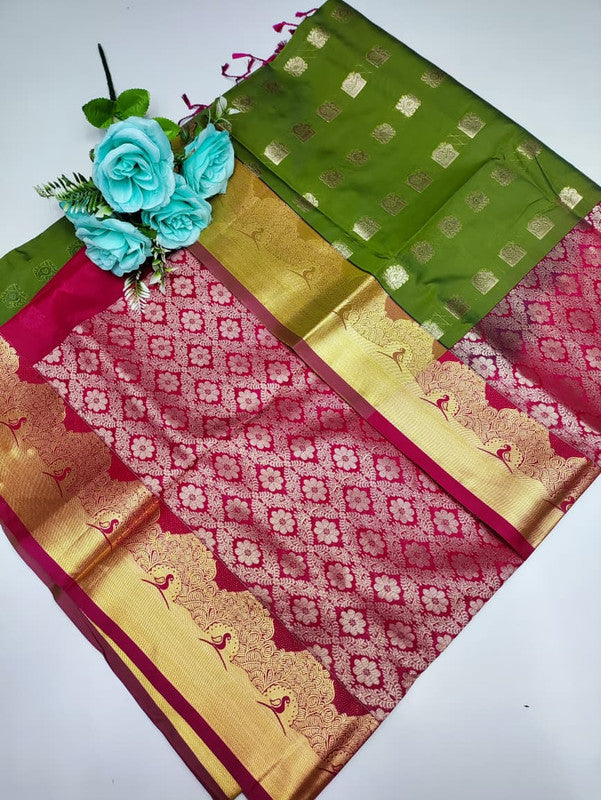 Mayuri pattu (Christmas Offer) PM198 +Jute Bag Free