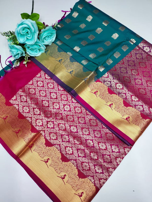 Mayuri pattu (Christmas Offer) PM201 +Jute Bag Free