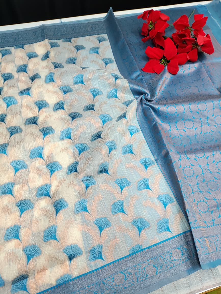 Premium All Self Linen Saree PAS08