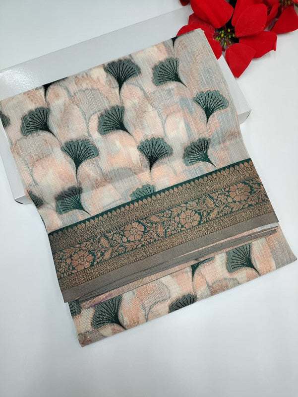 Premium All Self Linen Saree PAS05