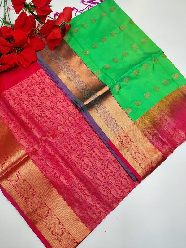 Mayuri pattu Saree MA04 +(Jute Bag Free)