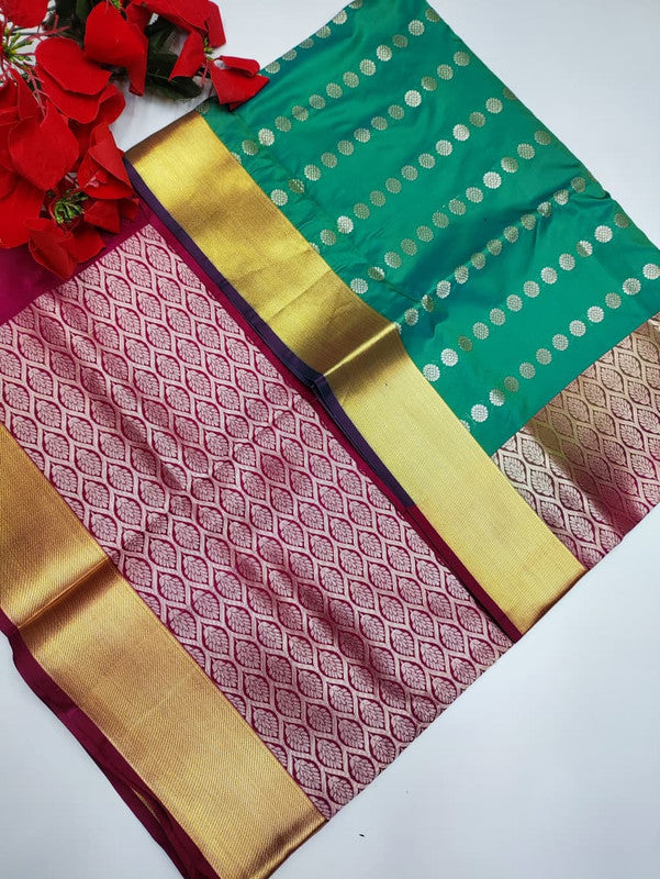 Mayuri pattu Saree MA23 +(Jute Bag Free)