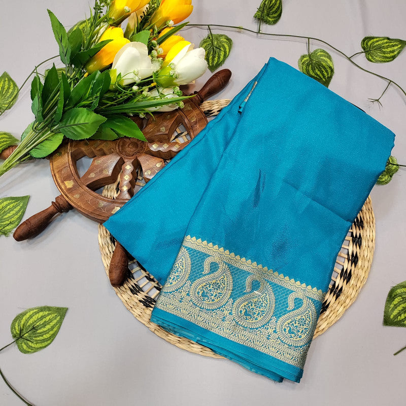 Mysore Plain Crepe Silk Saree