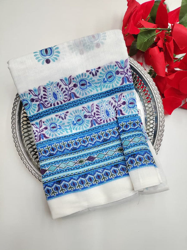 White Leaf Saree (Diwali sale) WF11