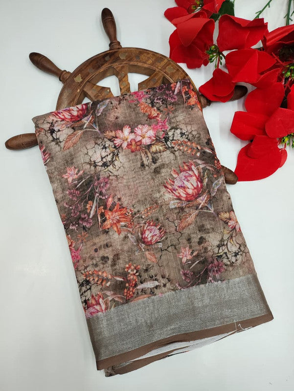 Premium Linen Saree PLS12