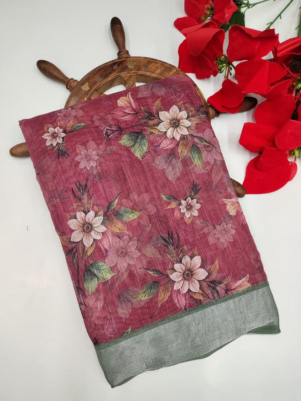 Premium Linen Saree PLS14