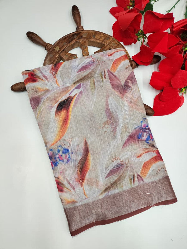 Premium Linen Saree PLS16