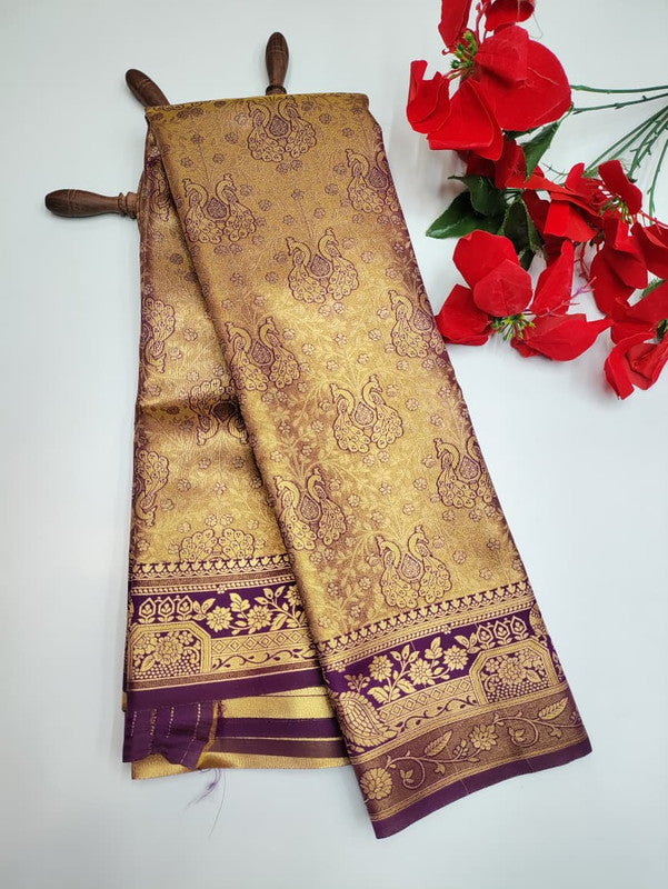 Kanji Tissue Saree KKK03