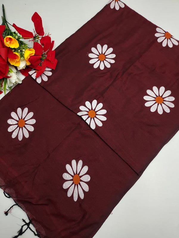 Jaipur Kadhi Floral Saree JE59