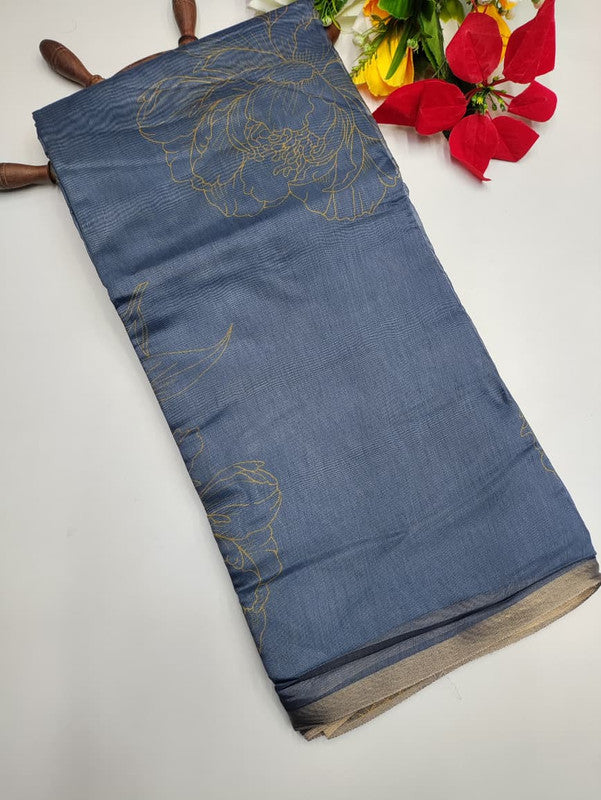 Baandhini Linen Saree MD44
