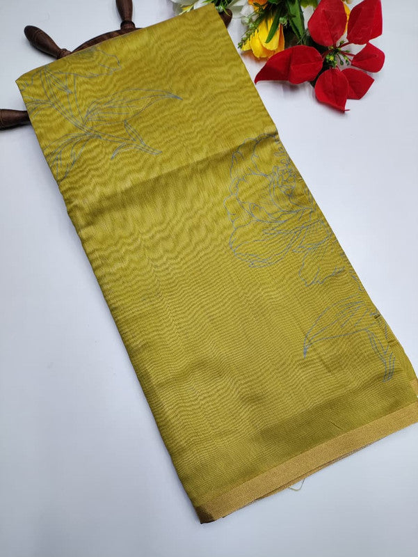 Baandhini Linen Saree MD47