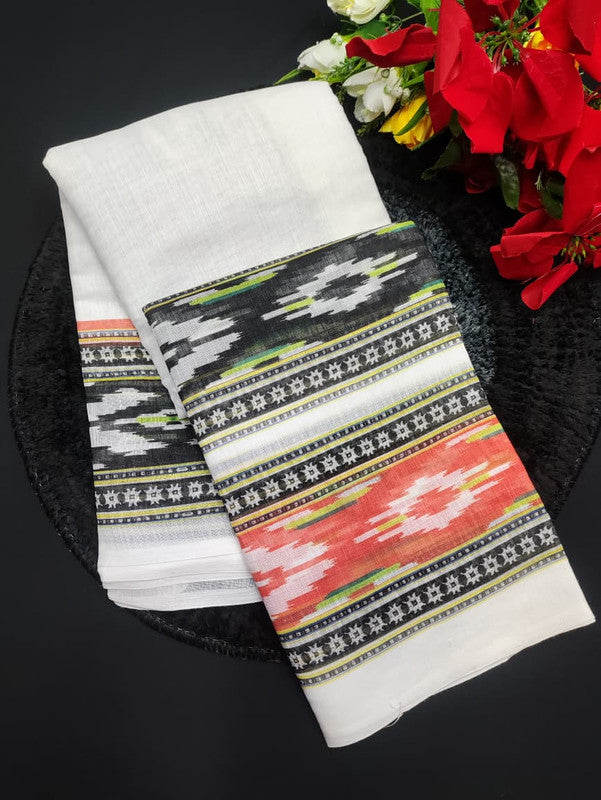 White Leaf Saree WL15