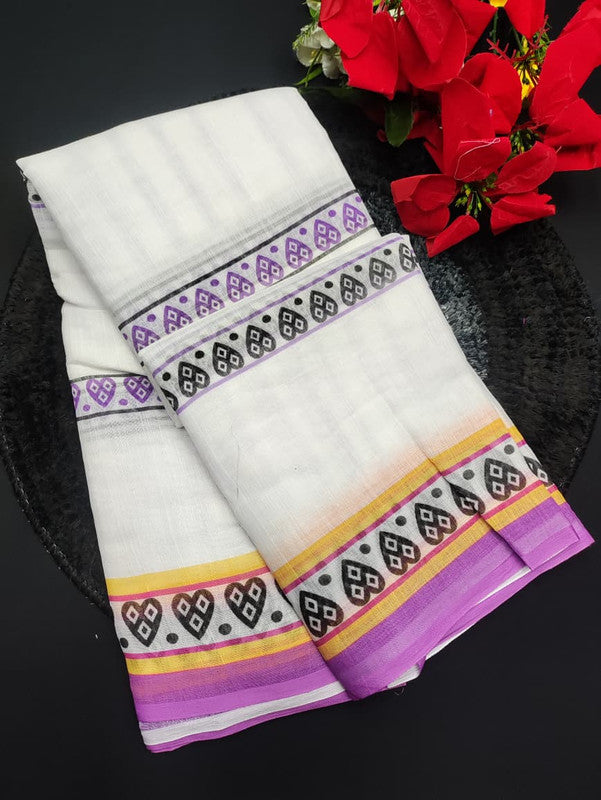 White Leaf Saree WL17