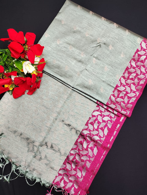 Slub Tissue Saree STS01