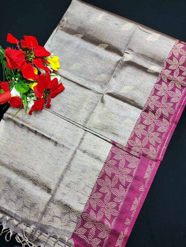 Slub Tissue Saree STS22