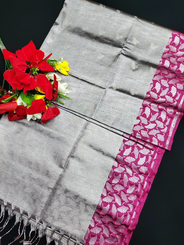 Slub Tissue Saree STS33