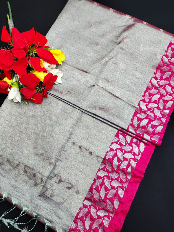 Slub Tissue Saree STS49