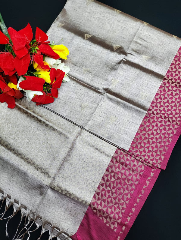 Slub Tissue Saree STS57