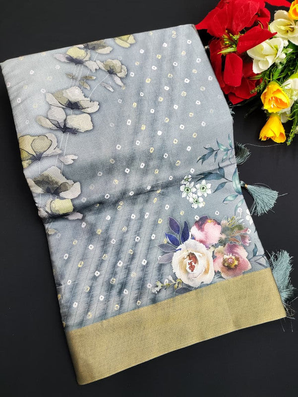 Ivory Silk Saree VY05