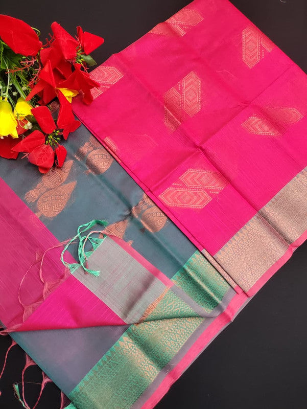 Slub Cotton Saree SLC33