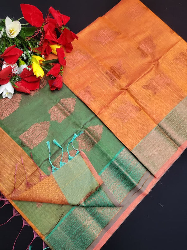 Slub Cotton Saree SLC36