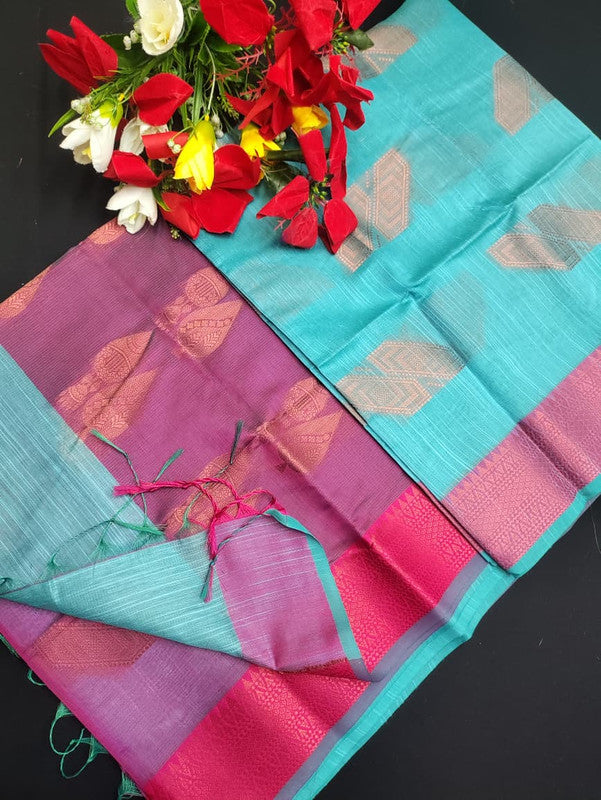 Slub Cotton Saree SLC40